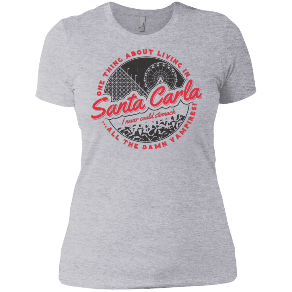 T-Shirts Heather Grey / X-Small Living in Santa Carla Women's Premium T-Shirt