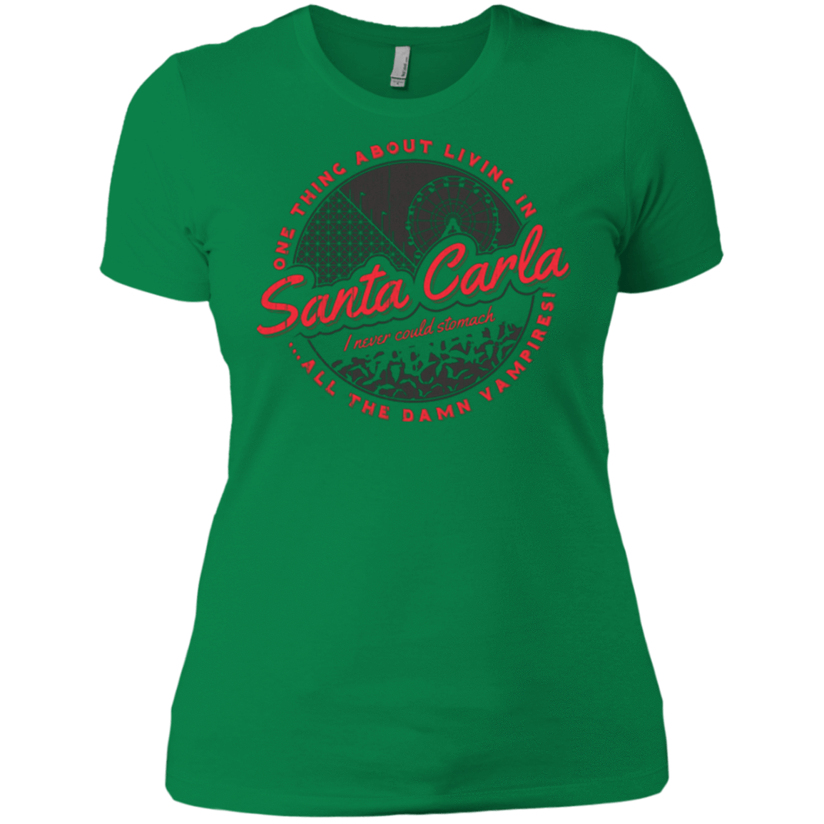 T-Shirts Kelly Green / X-Small Living in Santa Carla Women's Premium T-Shirt