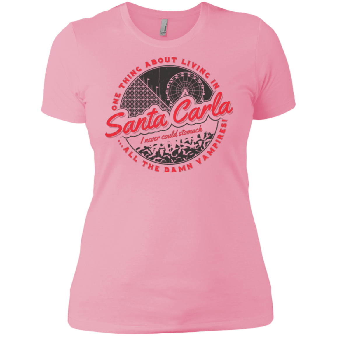 T-Shirts Light Pink / X-Small Living in Santa Carla Women's Premium T-Shirt