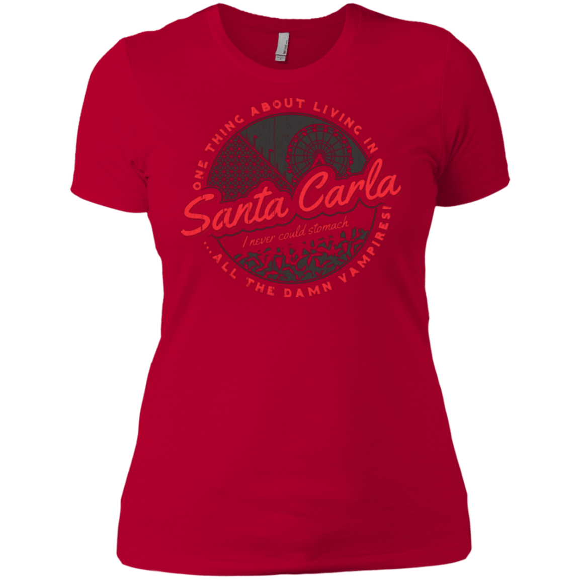 T-Shirts Red / X-Small Living in Santa Carla Women's Premium T-Shirt