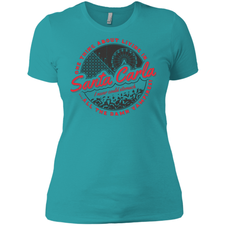 T-Shirts Tahiti Blue / X-Small Living in Santa Carla Women's Premium T-Shirt