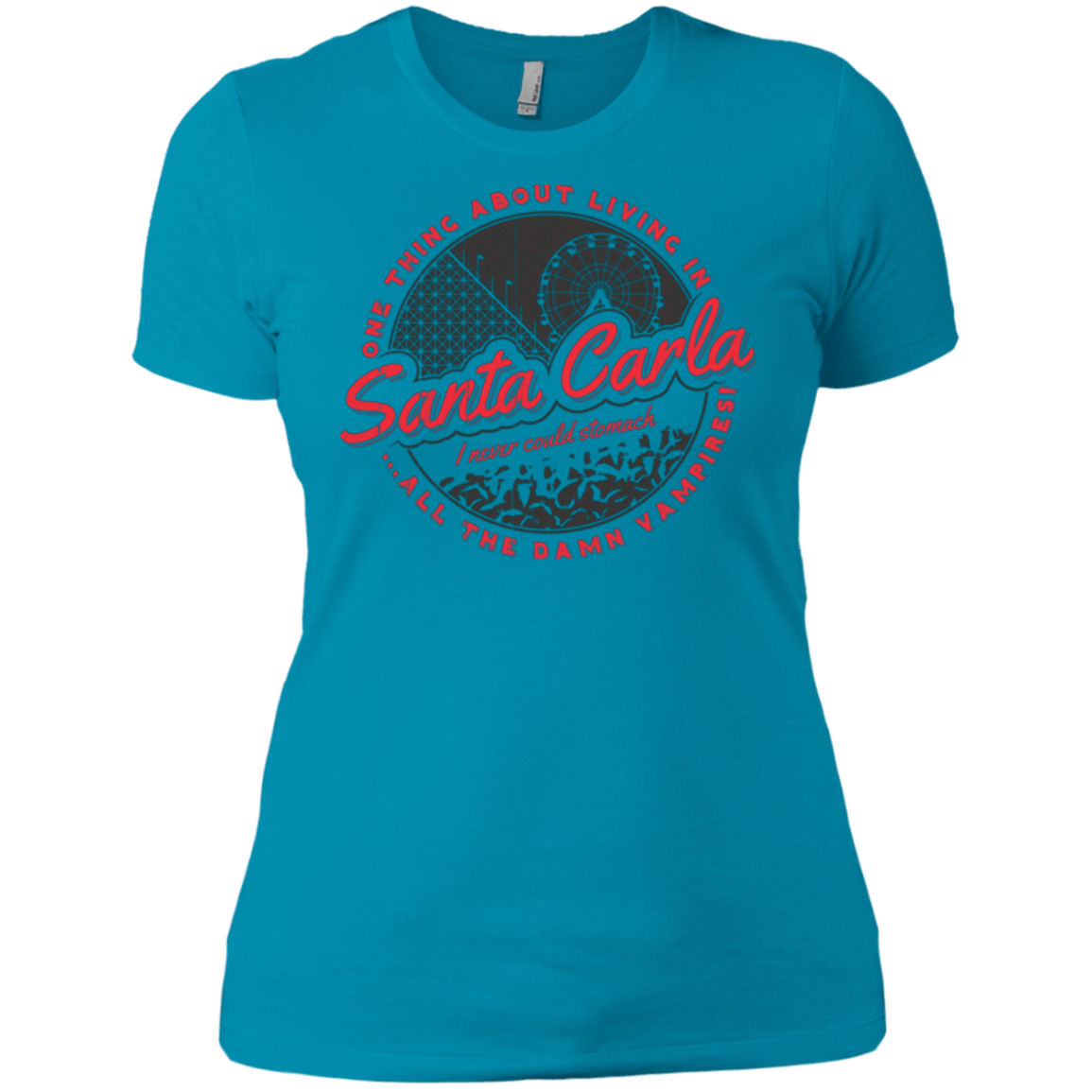 T-Shirts Turquoise / X-Small Living in Santa Carla Women's Premium T-Shirt