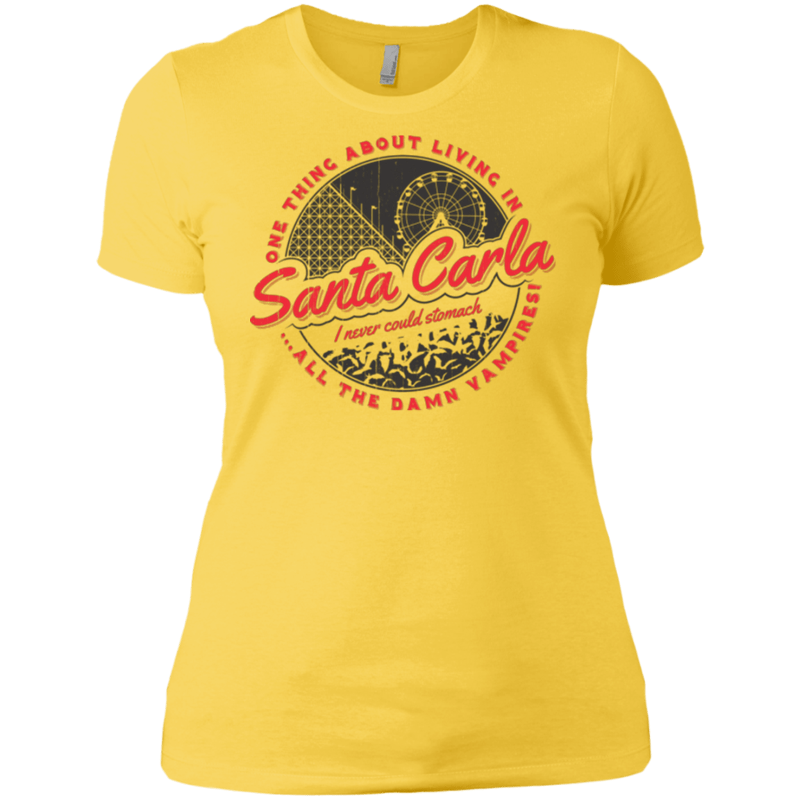 T-Shirts Vibrant Yellow / X-Small Living in Santa Carla Women's Premium T-Shirt