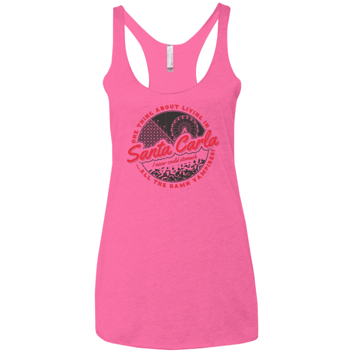 T-Shirts Vintage Pink / X-Small Living in Santa Carla Women's Triblend Racerback Tank