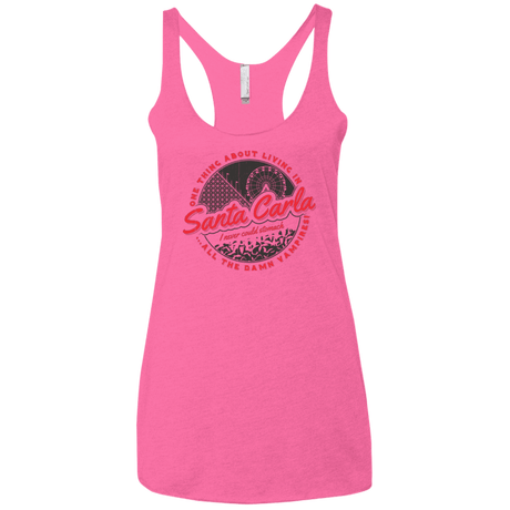 T-Shirts Vintage Pink / X-Small Living in Santa Carla Women's Triblend Racerback Tank