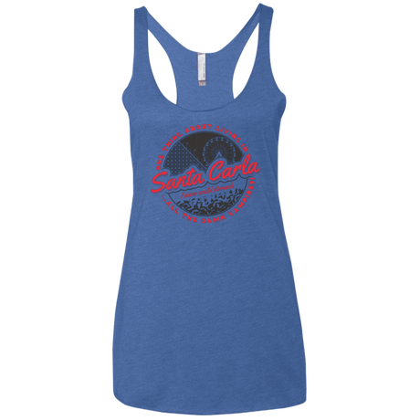 T-Shirts Vintage Royal / X-Small Living in Santa Carla Women's Triblend Racerback Tank