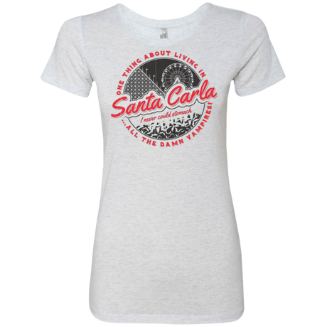 T-Shirts Heather White / Small Living in Santa Carla Women's Triblend T-Shirt