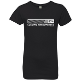 T-Shirts Black / YXS Loading Awesomeness Girls Premium T-Shirt