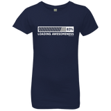 T-Shirts Midnight Navy / YXS Loading Awesomeness Girls Premium T-Shirt