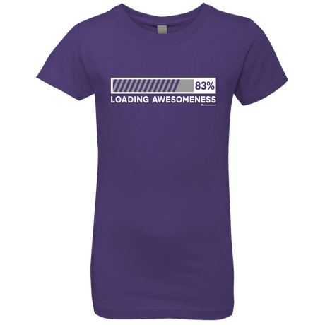 T-Shirts Purple Rush / YXS Loading Awesomeness Girls Premium T-Shirt