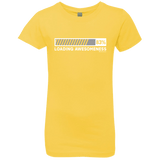 T-Shirts Vibrant Yellow / YXS Loading Awesomeness Girls Premium T-Shirt
