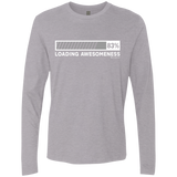 T-Shirts Heather Grey / Small Loading Awesomeness Men's Premium Long Sleeve