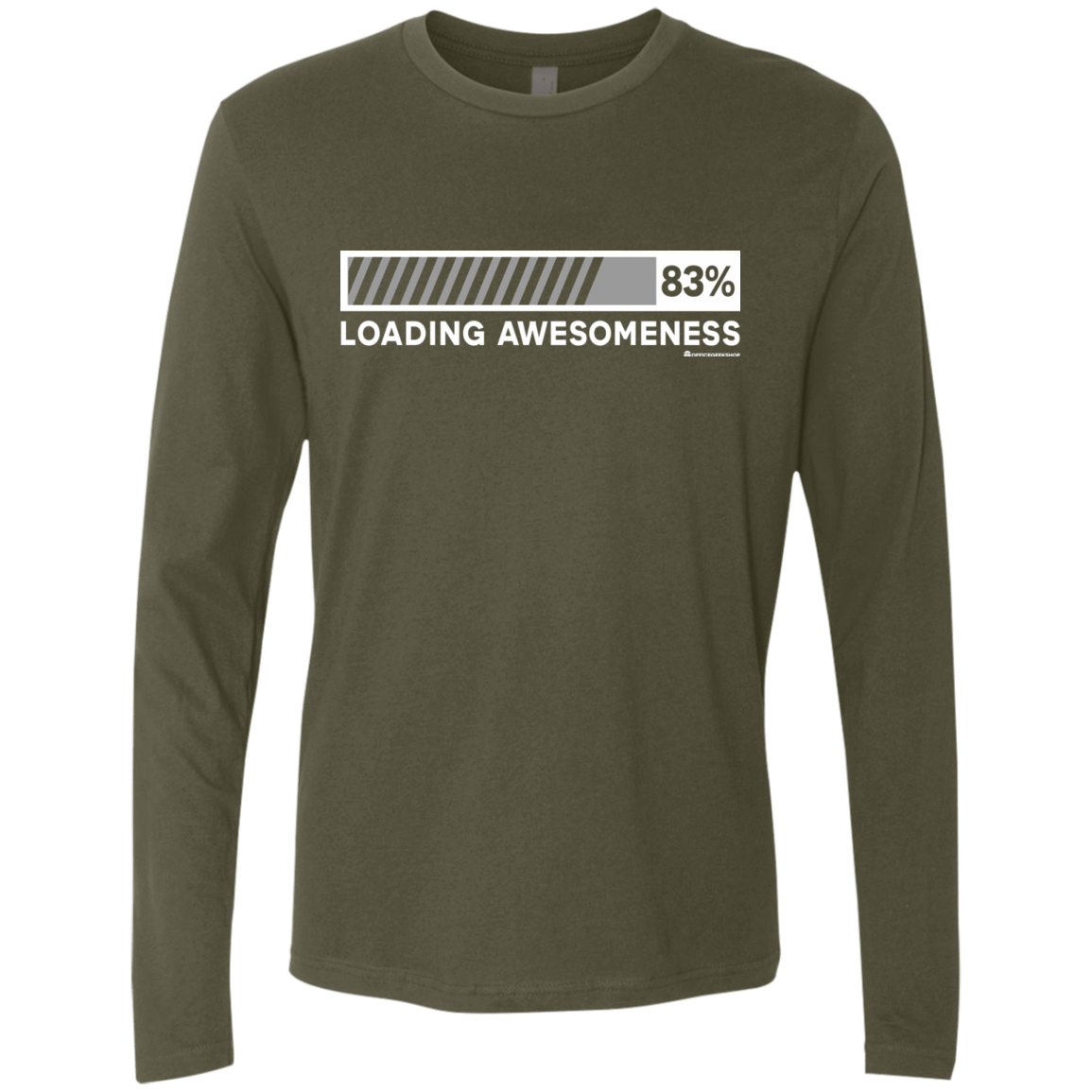 T-Shirts Military Green / Small Loading Awesomeness Men's Premium Long Sleeve
