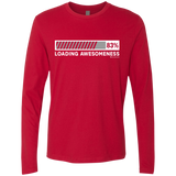 T-Shirts Red / Small Loading Awesomeness Men's Premium Long Sleeve