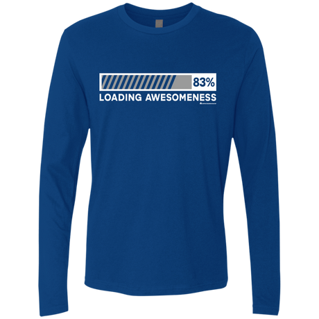 T-Shirts Royal / Small Loading Awesomeness Men's Premium Long Sleeve
