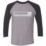 T-Shirts Premium Heather/Vintage Black / X-Small Loading Awesomeness Men's Triblend 3/4 Sleeve