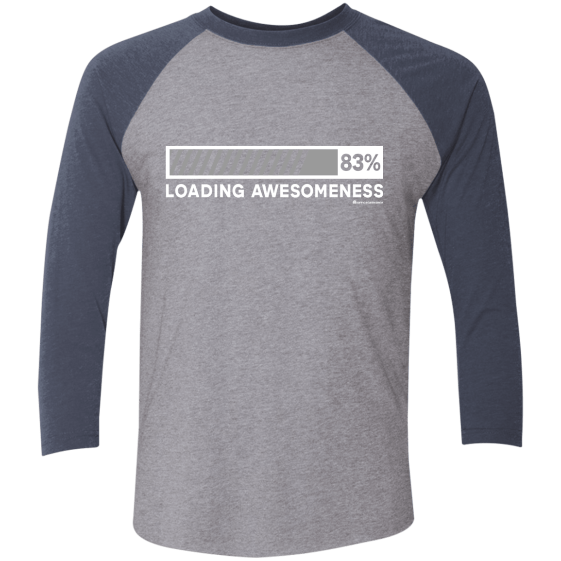 T-Shirts Premium Heather/Vintage Navy / X-Small Loading Awesomeness Men's Triblend 3/4 Sleeve