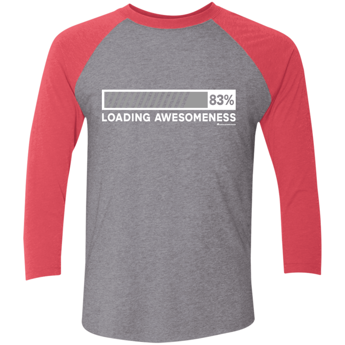 T-Shirts Premium Heather/ Vintage Red / X-Small Loading Awesomeness Men's Triblend 3/4 Sleeve