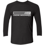 T-Shirts Vintage Black/Vintage Black / X-Small Loading Awesomeness Men's Triblend 3/4 Sleeve