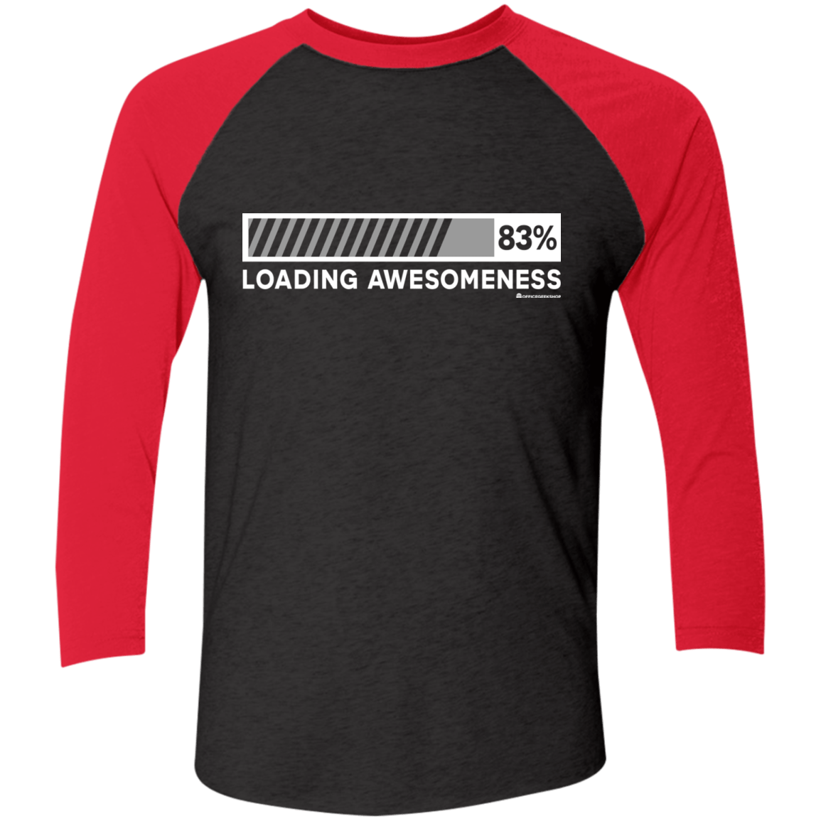 T-Shirts Vintage Black/Vintage Red / X-Small Loading Awesomeness Men's Triblend 3/4 Sleeve