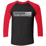 T-Shirts Vintage Black/Vintage Red / X-Small Loading Awesomeness Men's Triblend 3/4 Sleeve