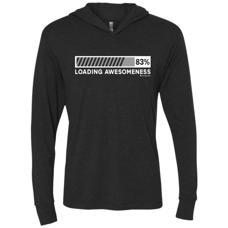 T-Shirts Vintage Black / X-Small Loading Awesomeness Triblend Long Sleeve Hoodie Tee