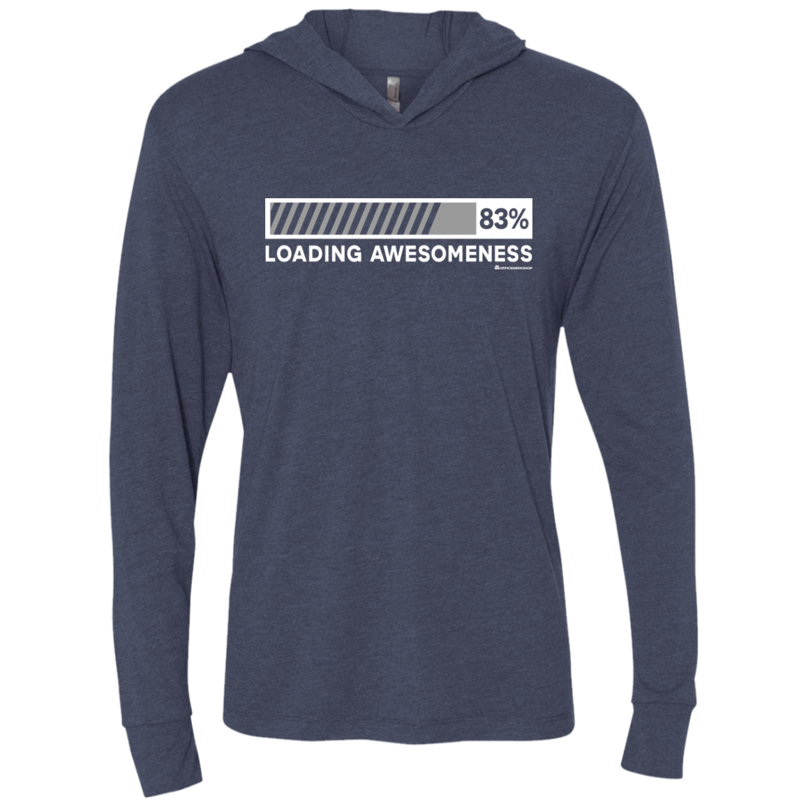 T-Shirts Vintage Navy / X-Small Loading Awesomeness Triblend Long Sleeve Hoodie Tee