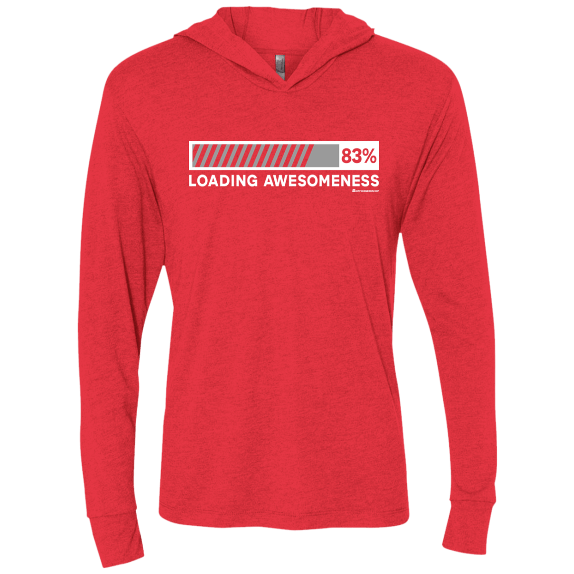 T-Shirts Vintage Red / X-Small Loading Awesomeness Triblend Long Sleeve Hoodie Tee