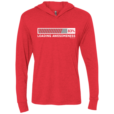 T-Shirts Vintage Red / X-Small Loading Awesomeness Triblend Long Sleeve Hoodie Tee