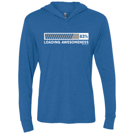 T-Shirts Vintage Royal / X-Small Loading Awesomeness Triblend Long Sleeve Hoodie Tee