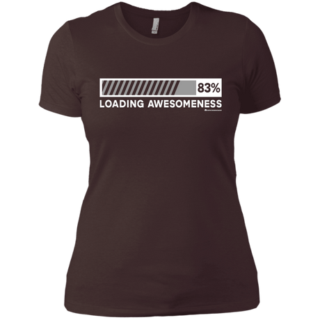T-Shirts Dark Chocolate / X-Small Loading Awesomeness Women's Premium T-Shirt