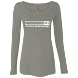T-Shirts Venetian Grey / Small Loading Awesomeness Women's Triblend Long Sleeve Shirt