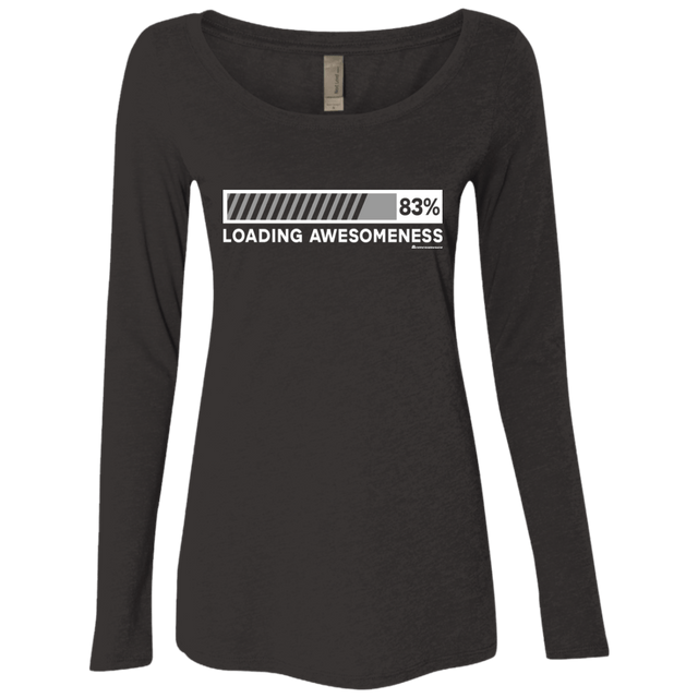 T-Shirts Vintage Black / Small Loading Awesomeness Women's Triblend Long Sleeve Shirt