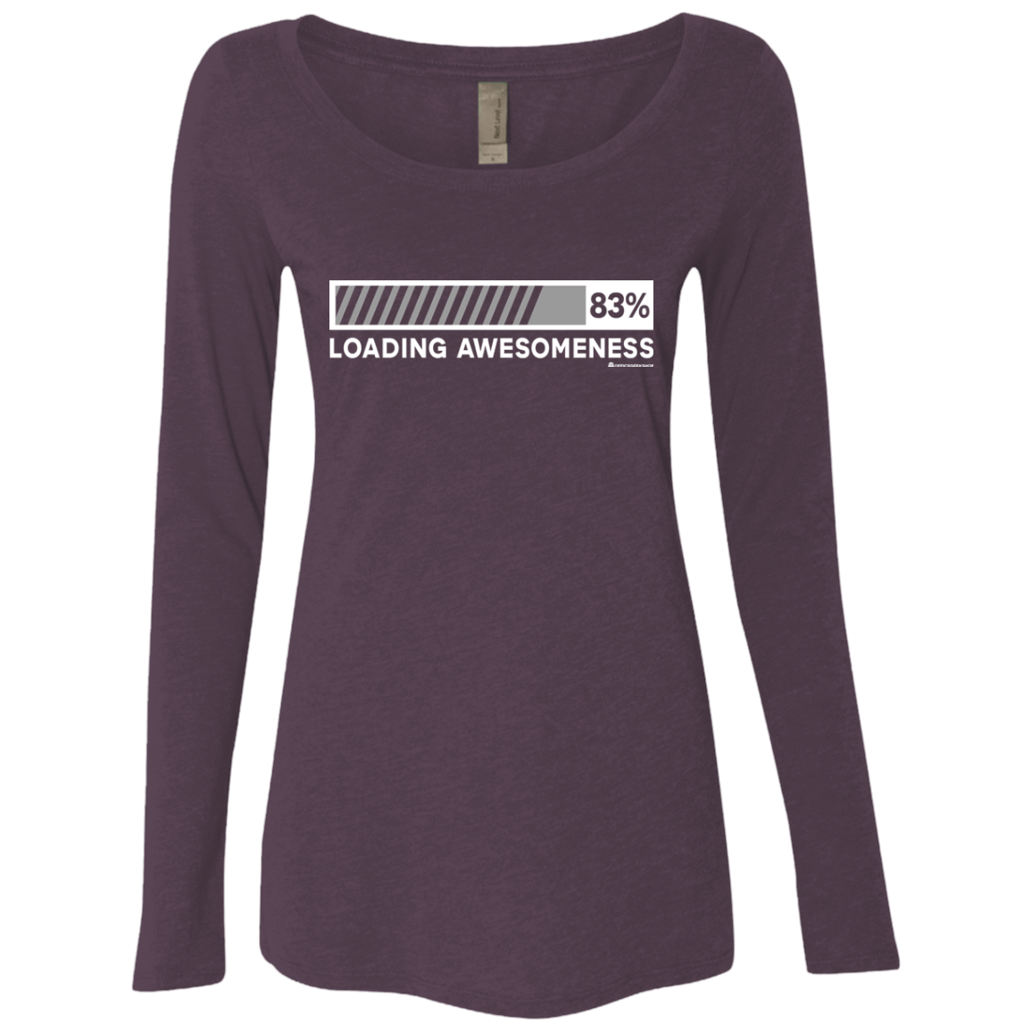 T-Shirts Vintage Purple / Small Loading Awesomeness Women's Triblend Long Sleeve Shirt