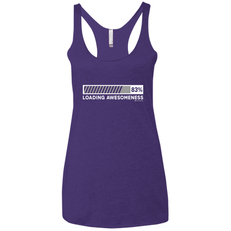 T-Shirts Purple Rush / X-Small Loading Awesomeness Women's Triblend Racerback Tank