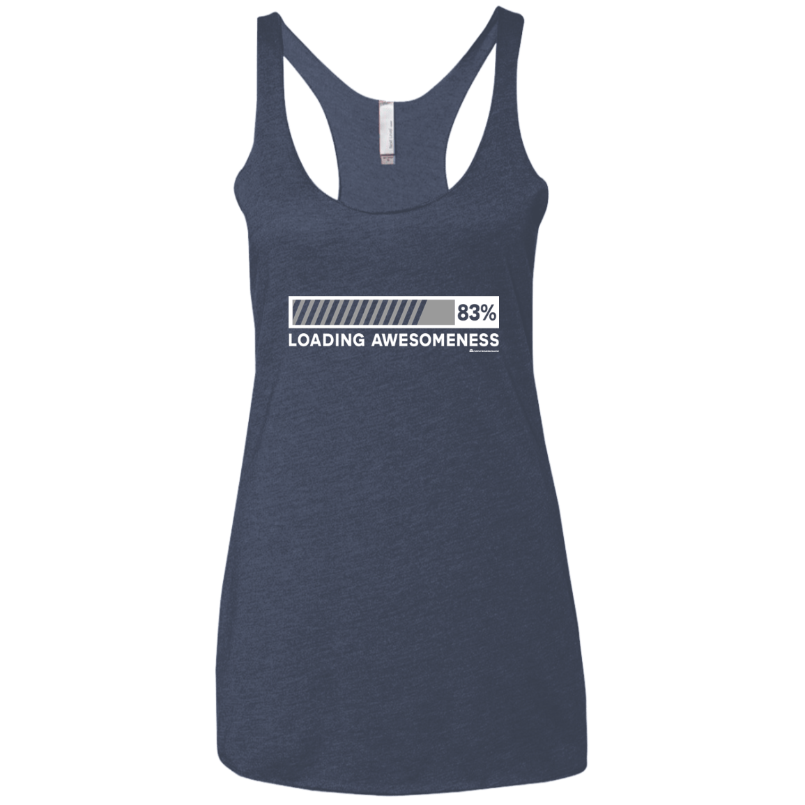 T-Shirts Vintage Navy / X-Small Loading Awesomeness Women's Triblend Racerback Tank
