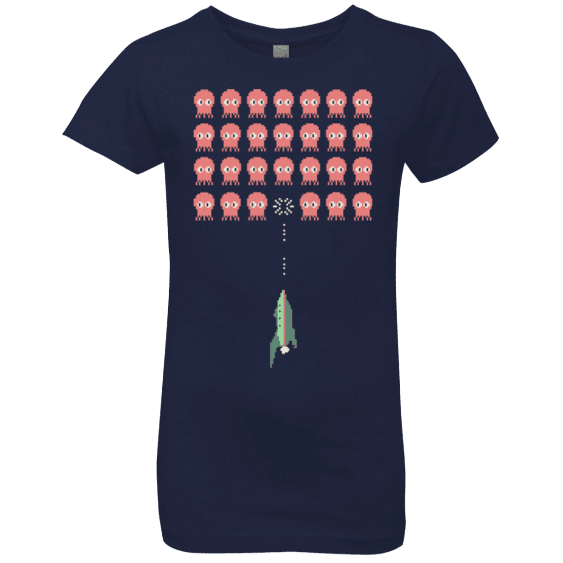T-Shirts Midnight Navy / YXS Lobster invaders Girls Premium T-Shirt