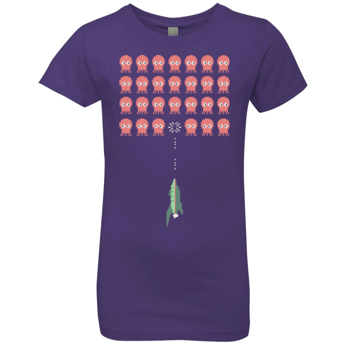 T-Shirts Purple Rush / YXS Lobster invaders Girls Premium T-Shirt