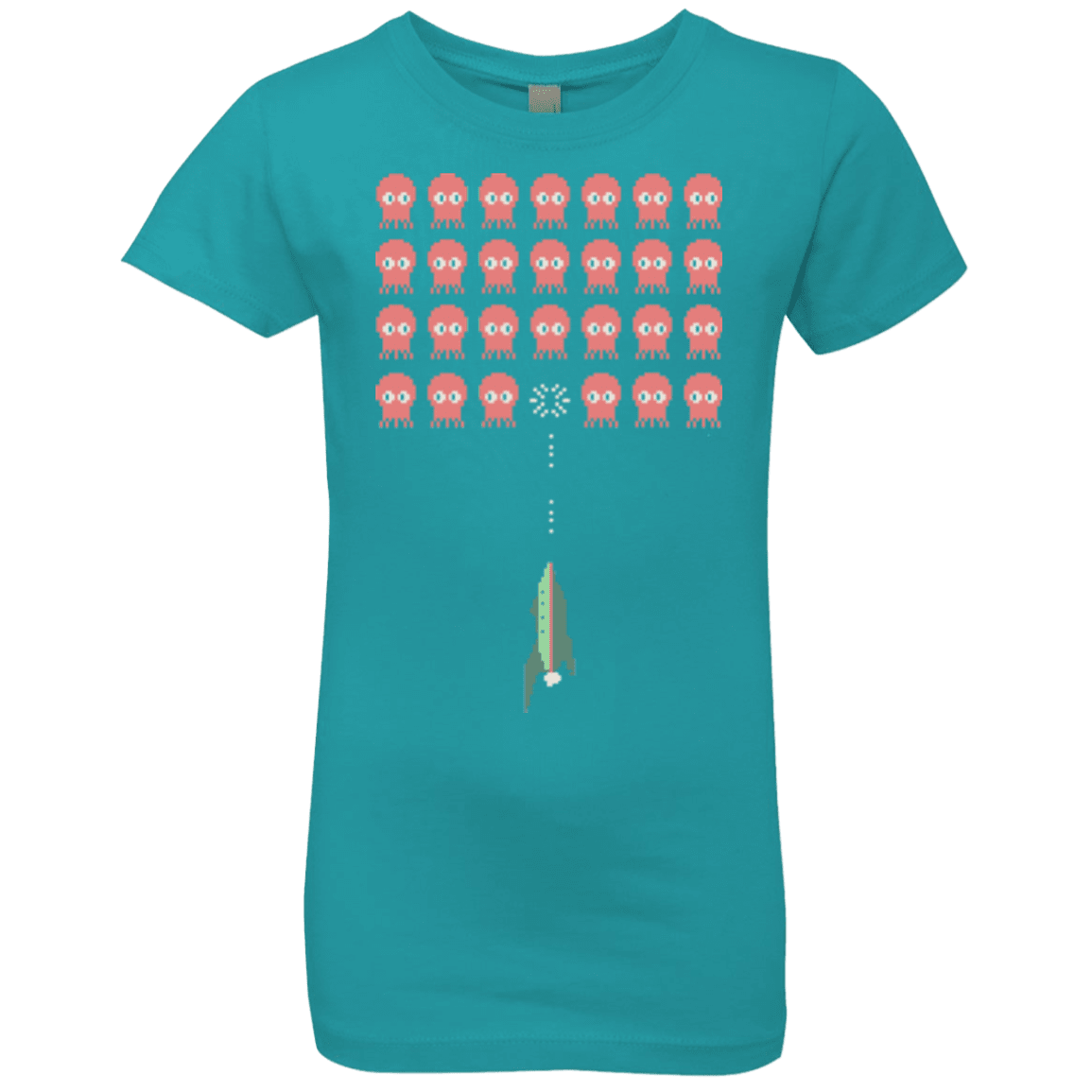 T-Shirts Tahiti Blue / YXS Lobster invaders Girls Premium T-Shirt