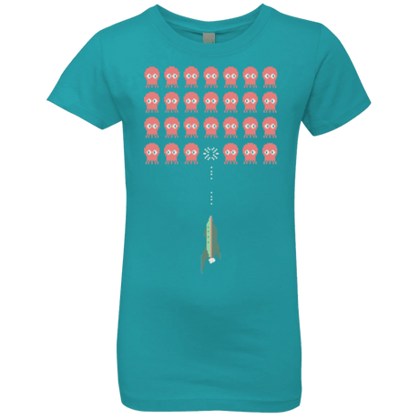 T-Shirts Tahiti Blue / YXS Lobster invaders Girls Premium T-Shirt