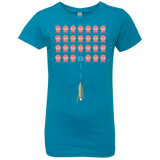 T-Shirts Turquoise / YXS Lobster invaders Girls Premium T-Shirt