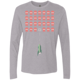 T-Shirts Heather Grey / Small Lobster invaders Men's Premium Long Sleeve