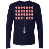 T-Shirts Midnight Navy / Small Lobster invaders Men's Premium Long Sleeve