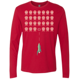 T-Shirts Red / Small Lobster invaders Men's Premium Long Sleeve