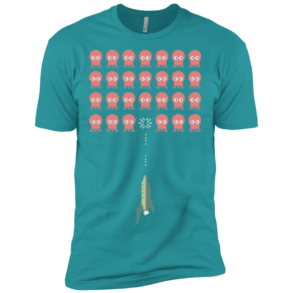 T-Shirts Tahiti Blue / X-Small Lobster invaders Men's Premium T-Shirt