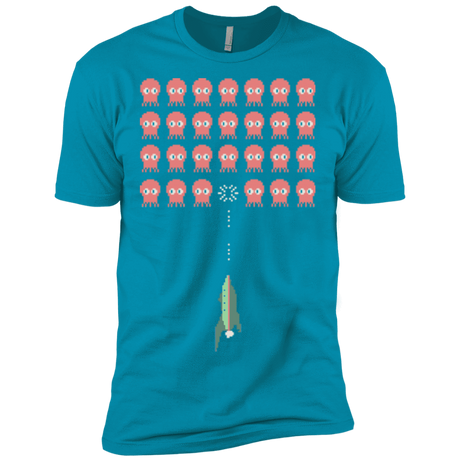 T-Shirts Turquoise / X-Small Lobster invaders Men's Premium T-Shirt