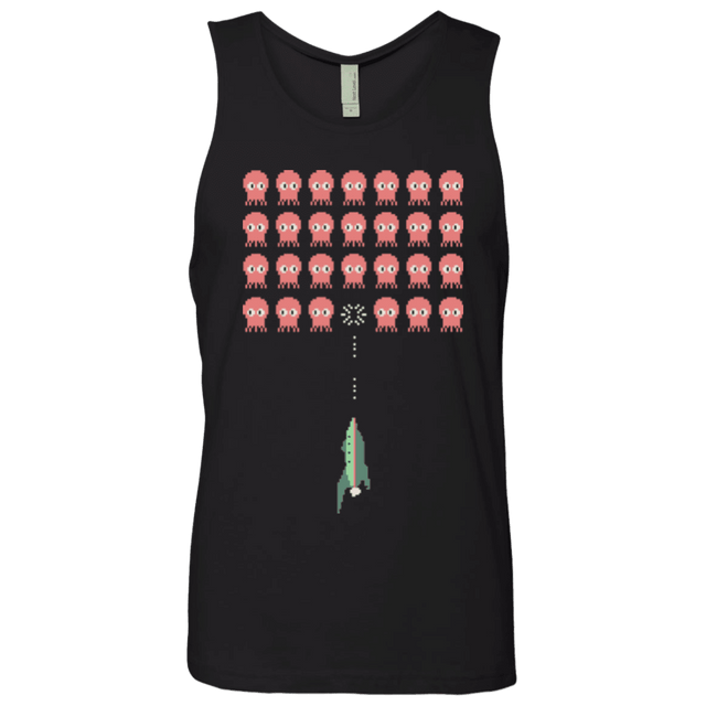 T-Shirts Black / Small Lobster invaders Men's Premium Tank Top