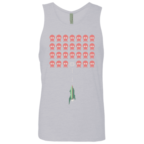 T-Shirts Heather Grey / Small Lobster invaders Men's Premium Tank Top