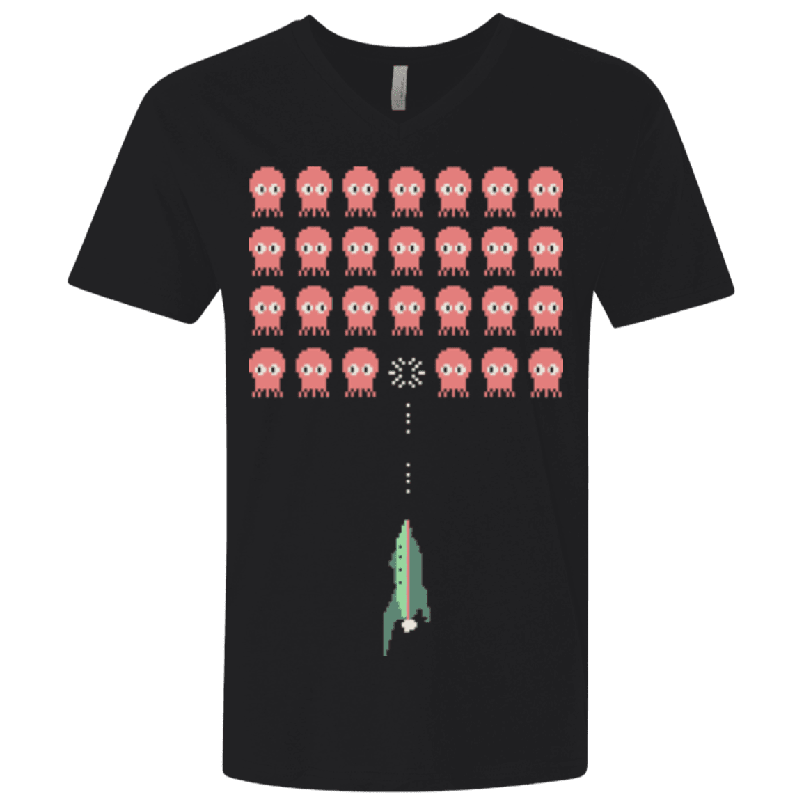 T-Shirts Black / X-Small Lobster invaders Men's Premium V-Neck