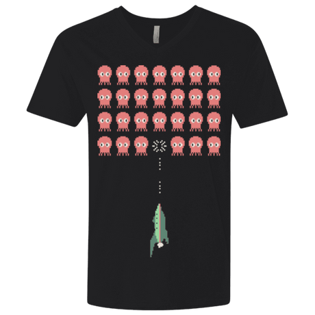 T-Shirts Black / X-Small Lobster invaders Men's Premium V-Neck